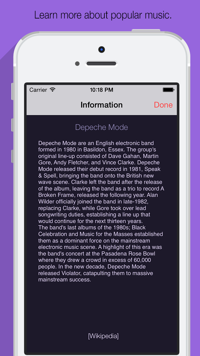 My Music - 我的音乐 - 你最喜欢的艺术家和乐队的名单。