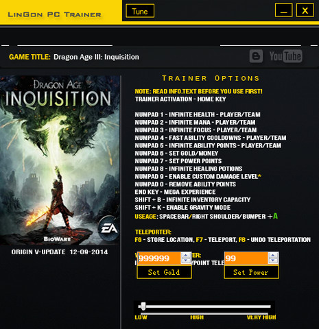 龙腾世纪3审判十六项修改器下载v1.2u3 官网最新版