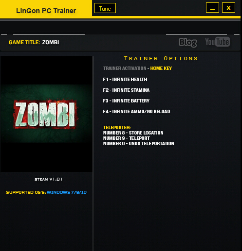 僵尸U六项修改器下载v1.0.1 绿色版