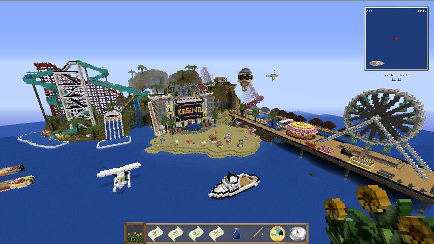 我的世界水上乐园地图存档下载绿色版