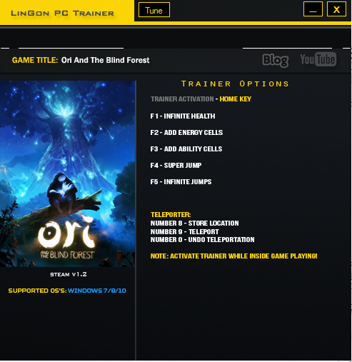 奥日与迷失森林八项修改器下载绿色版