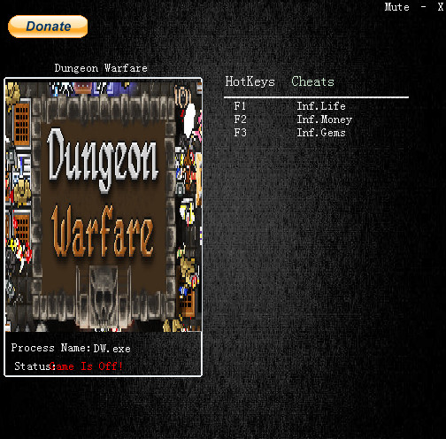 地牢战争三项属性修改器下载v1.0 MrAntiFun版