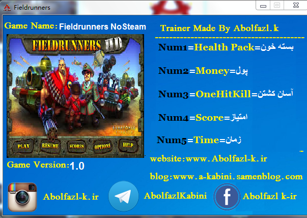 炮塔防御五项修改器下载v1.0 Abolfazl.k版