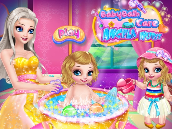 宝贝沐浴洗澡护理 安吉拉公主护士 - 打扮