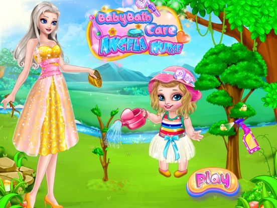 宝贝沐浴洗澡护理 安吉拉公主护士 - 打扮