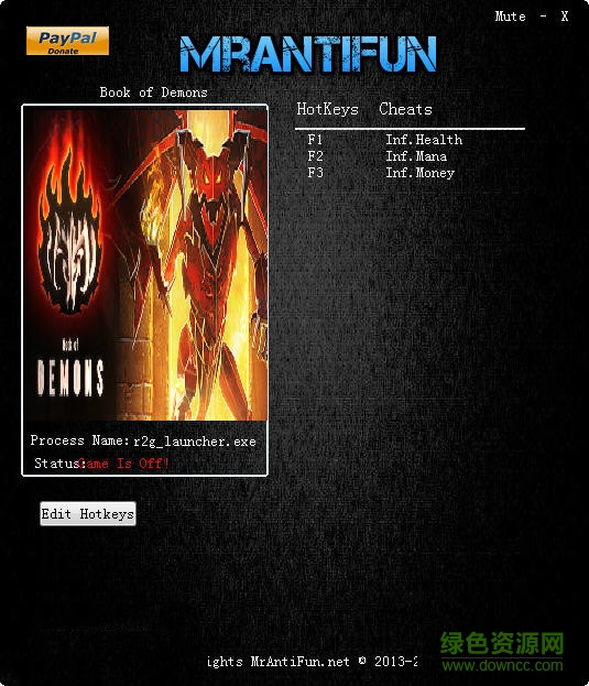 恶魔之书三项修改器下载v3.0 绿色版