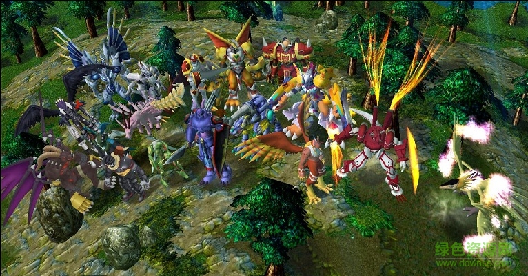 达魔尔文进化岛之数码世界1.0测试版_魔兽生存地图下载