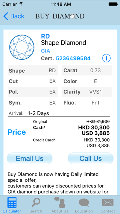 Buy Diamond - 钻石价格计算机 Diamond Price Calculator
