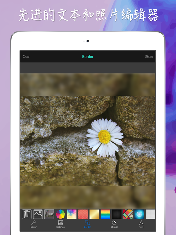 Cute Pic Lab 照片编辑器 尽情挥洒创意 在照片上加入文字 创作美丽照片