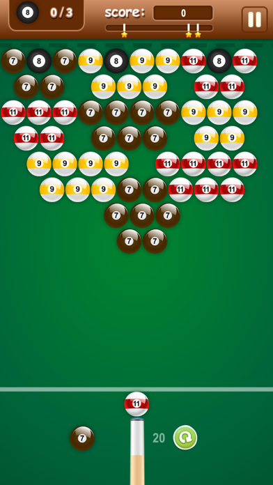 8个台球拍 - 射球