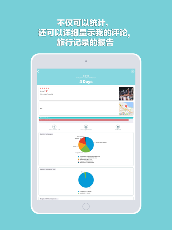 旅行用账簿, 预算账簿, 自动汇率账簿 - Mint T Wallet