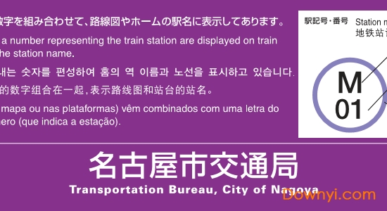 日本名古屋地铁线路图下载