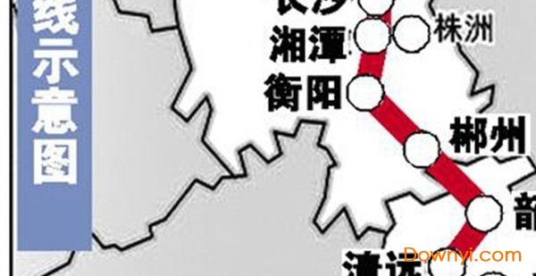 武广高铁线路图最新版下载