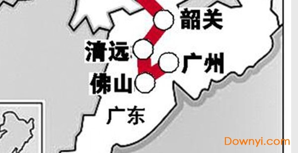 武广高铁线路图最新版下载