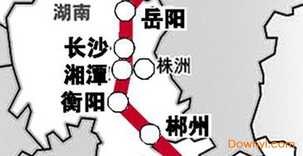 武广高铁线路图最新版下载