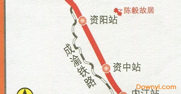 成渝城际铁路线路图下载