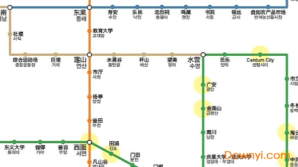 釜山地铁图中文版下载