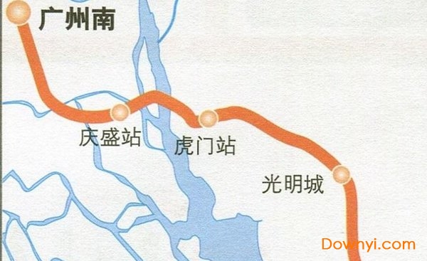 广深港高铁线路示意图下载