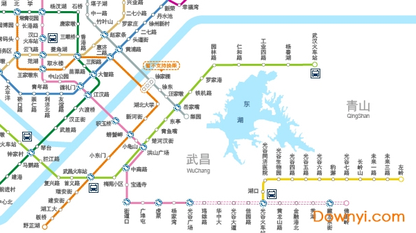 武汉地铁线路图2018最新版下载高清版