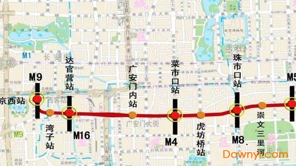 北京地铁7号线路图最新版下载