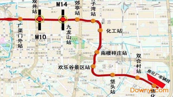 北京地铁7号线路图最新版下载