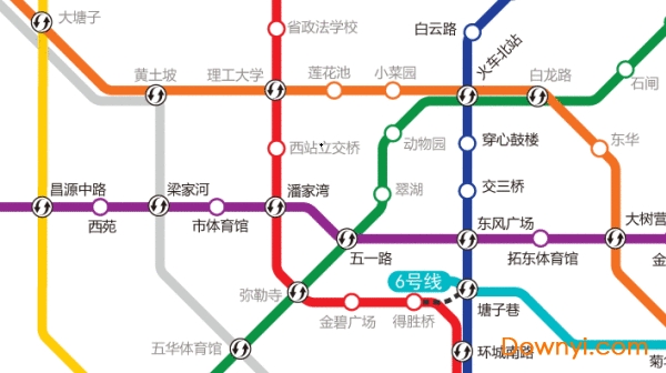 昆明地铁规划线路图 昆明地铁规划图高清版