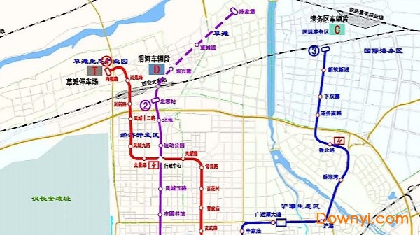 西安地铁规划图高清版下载