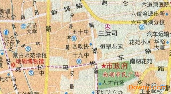 乌鲁木齐旅游地图 乌鲁木齐旅游景点地图