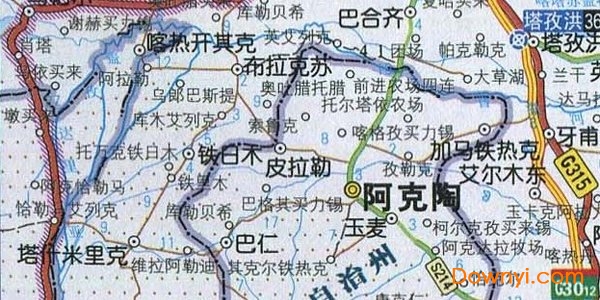 喀什附近自驾游地图高清版 喀什附近自驾游地图集