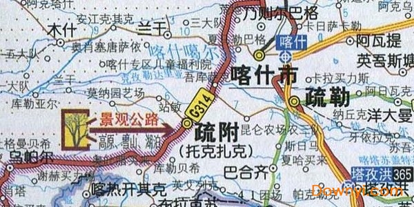 喀什附近自驾游地图高清版下载免费版