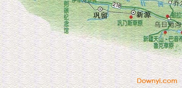 乌鲁木齐至霍城旅游地图下载免费版