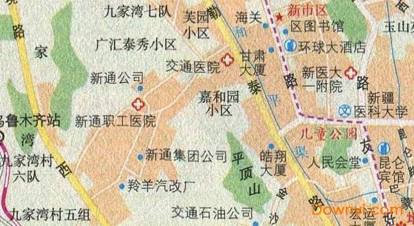 乌鲁木齐旅游地图下载免费版