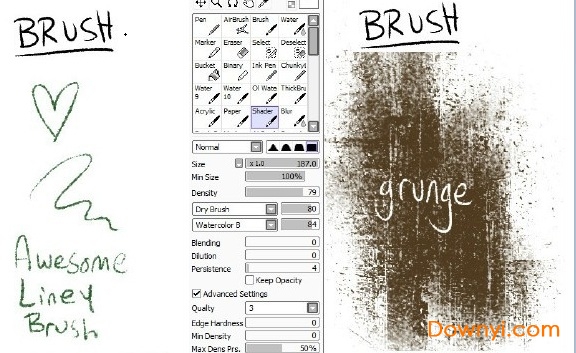 sai动漫笔刷素材下载免费版