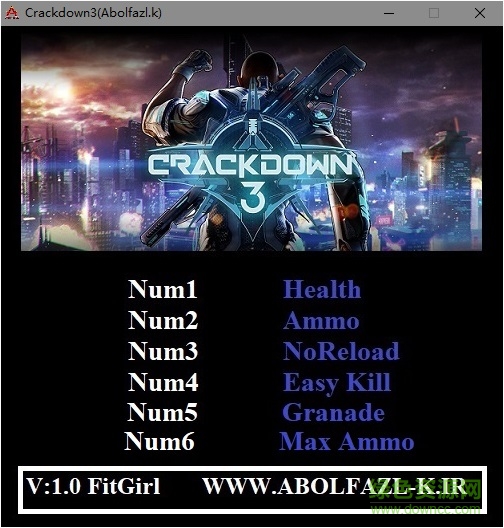 除暴战警3六项修改器 除暴战警3修改器