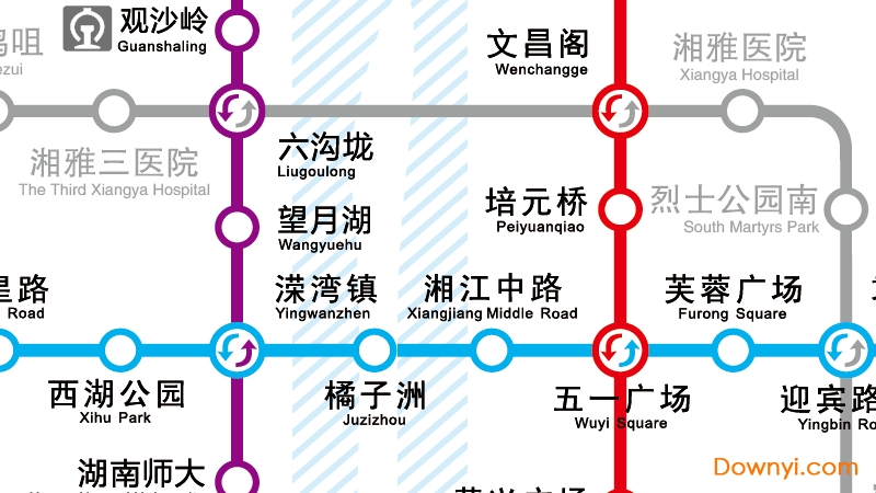 2019长沙地铁线路图高清晰版下载最新版