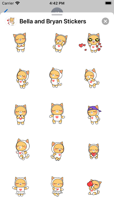 贝拉和布里安 — iMessage 动态贴纸