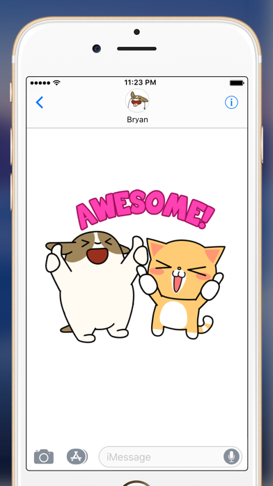 贝拉和布里安 — iMessage 动态贴纸
