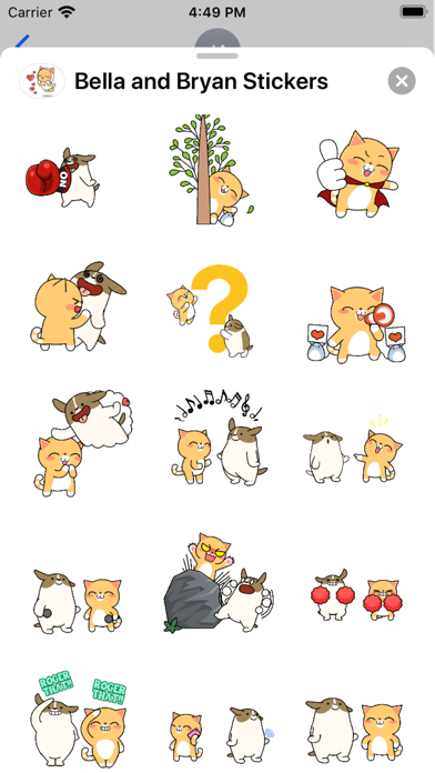 贝拉和布里安 — iMessage 动态贴纸