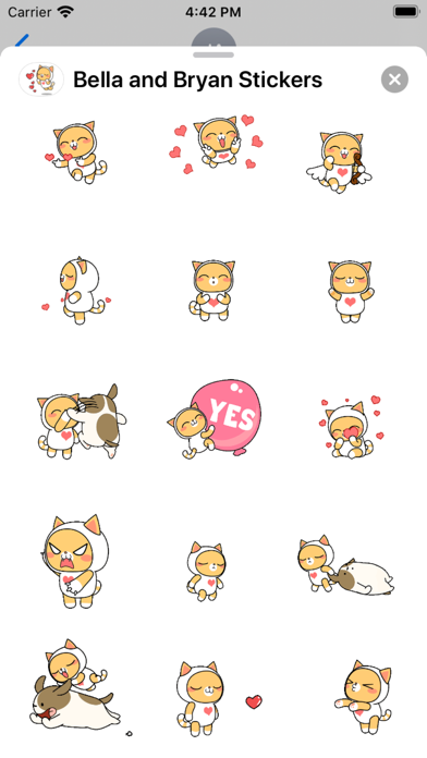 贝拉和布里安 — iMessage 动态贴纸