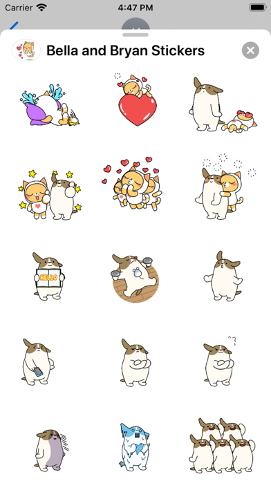 贝拉和布里安 — iMessage 动态贴纸