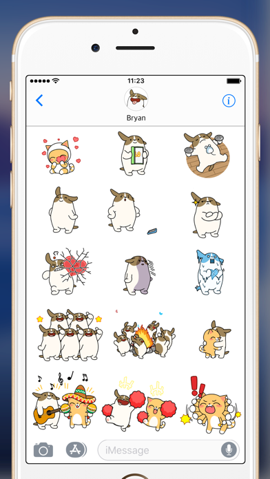 贝拉和布里安 — iMessage 动态贴纸