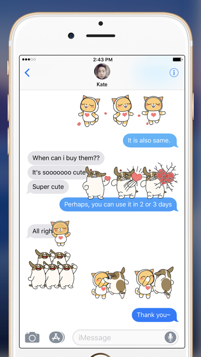 贝拉和布里安 — iMessage 动态贴纸