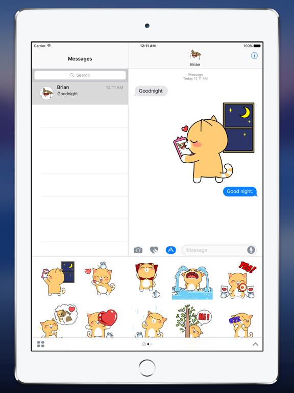 贝拉和布里安 — iMessage 动态贴纸