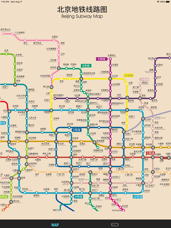 北京地铁线路图