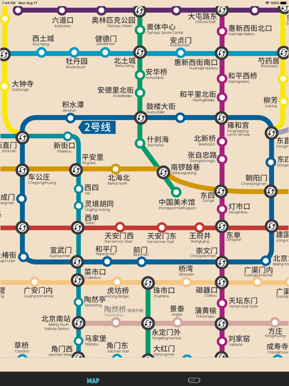 北京地铁线路图