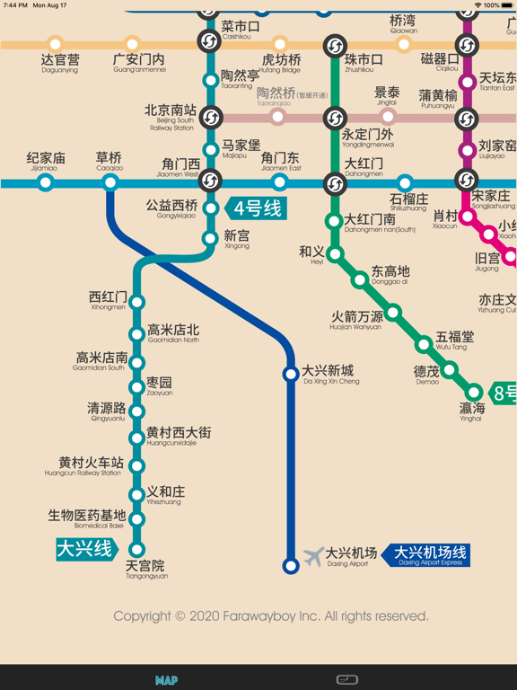 北京地铁线路图