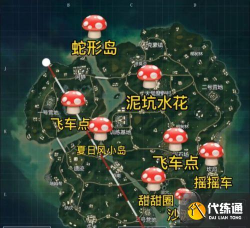 和平精英接吻石在哪个位置