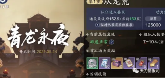 天涯明月刀手游心剑战境_龙荒通关攻略