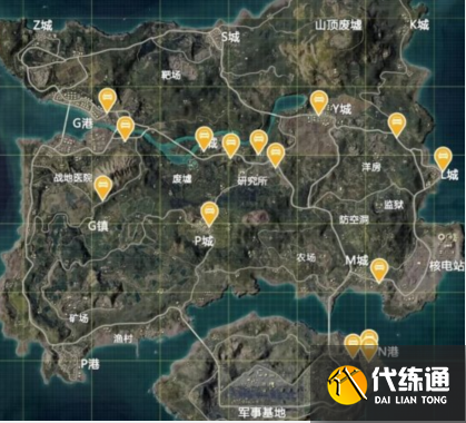 和平精英车库位置查询_和平精英车库位置分布图