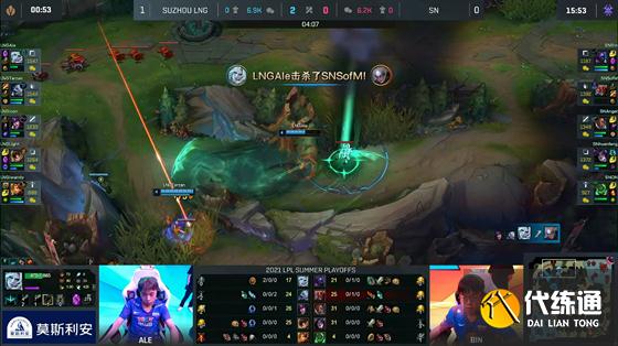 LOL-LPL:Light超神不死薇恩“请神上身”,LNG鏖战五局3-2淘汰SN